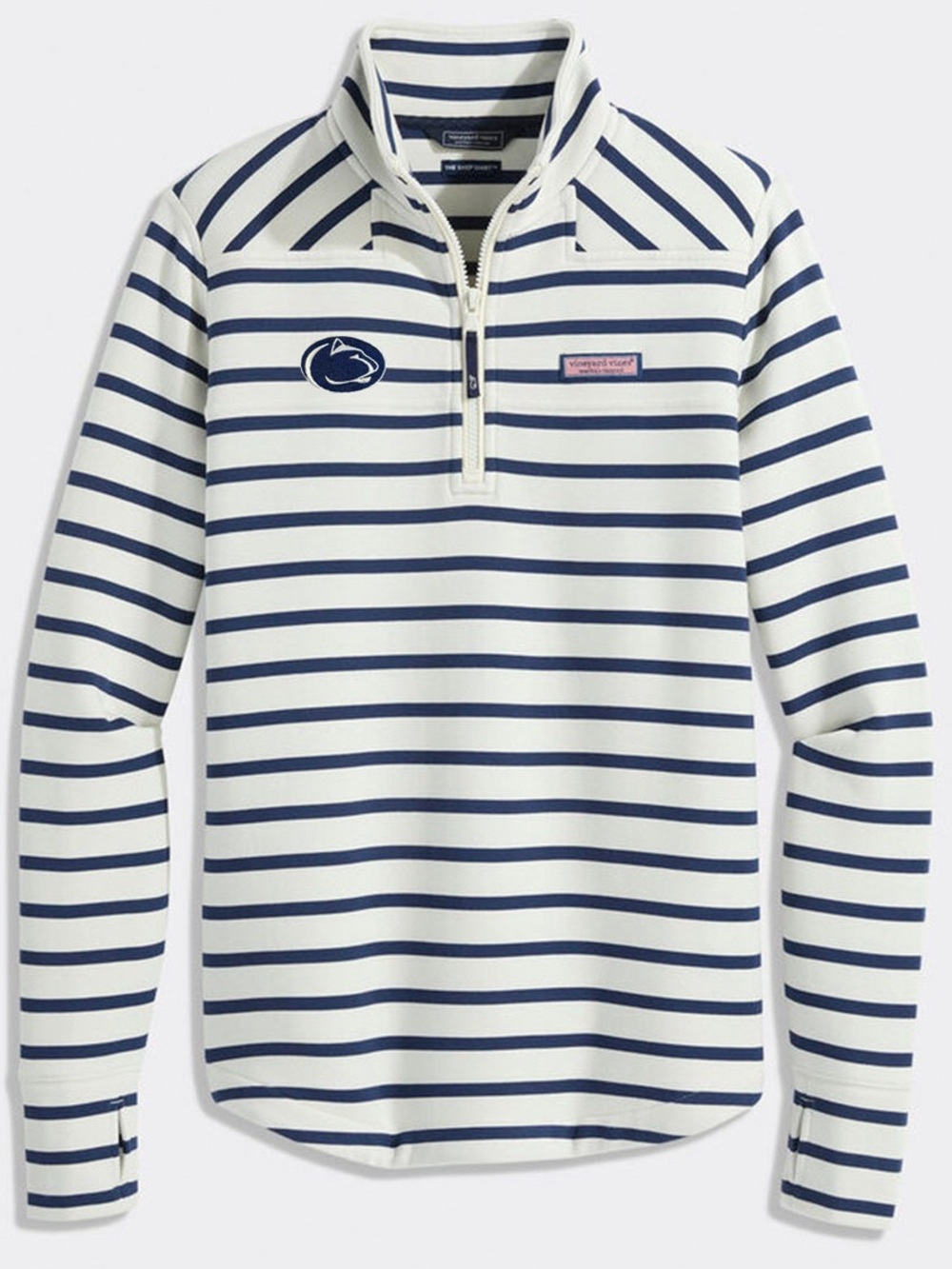 Vineyard Vines Penn State Dreamcloth Shep Shirt Quarter Zip Pullover Small